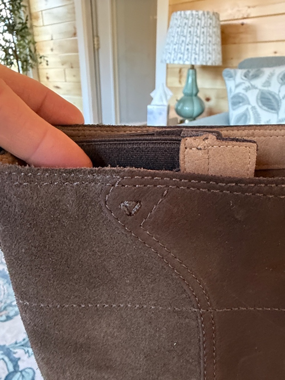 Teva Tall Chocolate Brown Leather Riding Boots - Picture 5 of 10